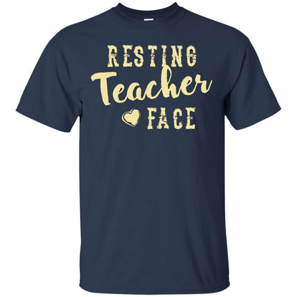 Resting Teacher Face T-shirt Navy