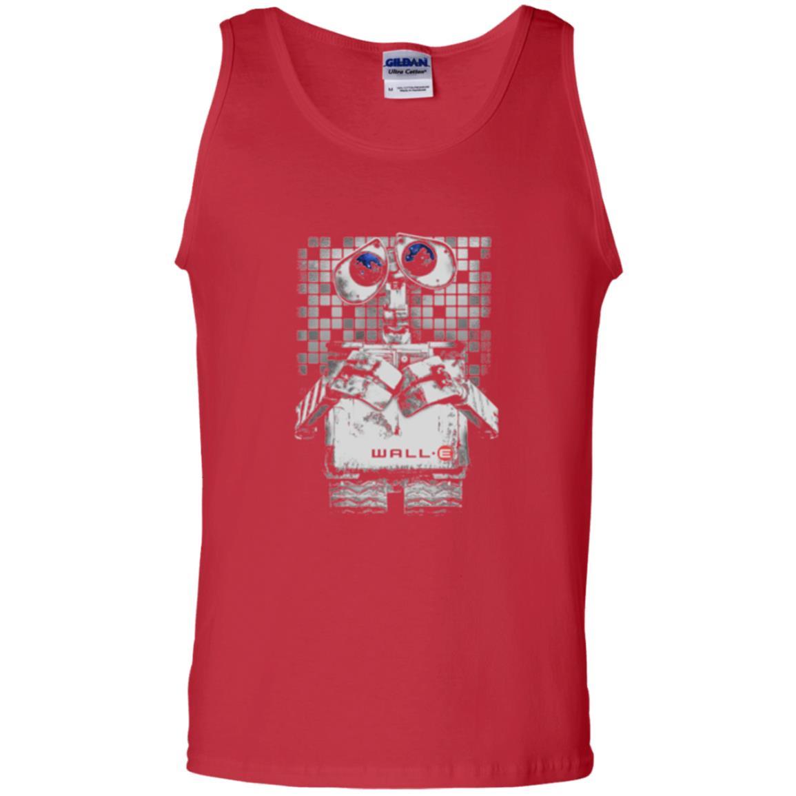 Film T-shirt Wall-e Tile Portrait Graphic Red