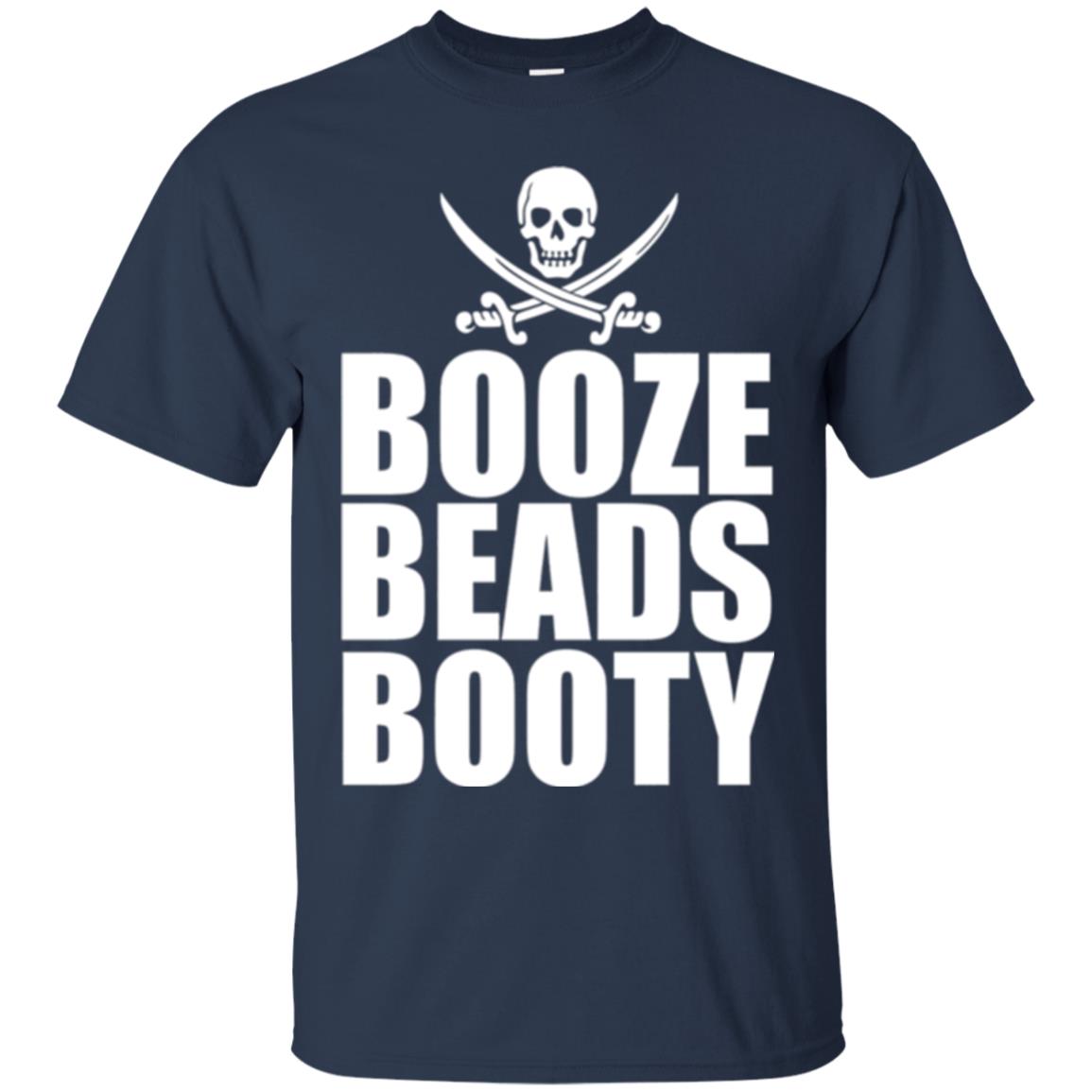 Gasparilla T-shirt Booze Beads Booty Navy