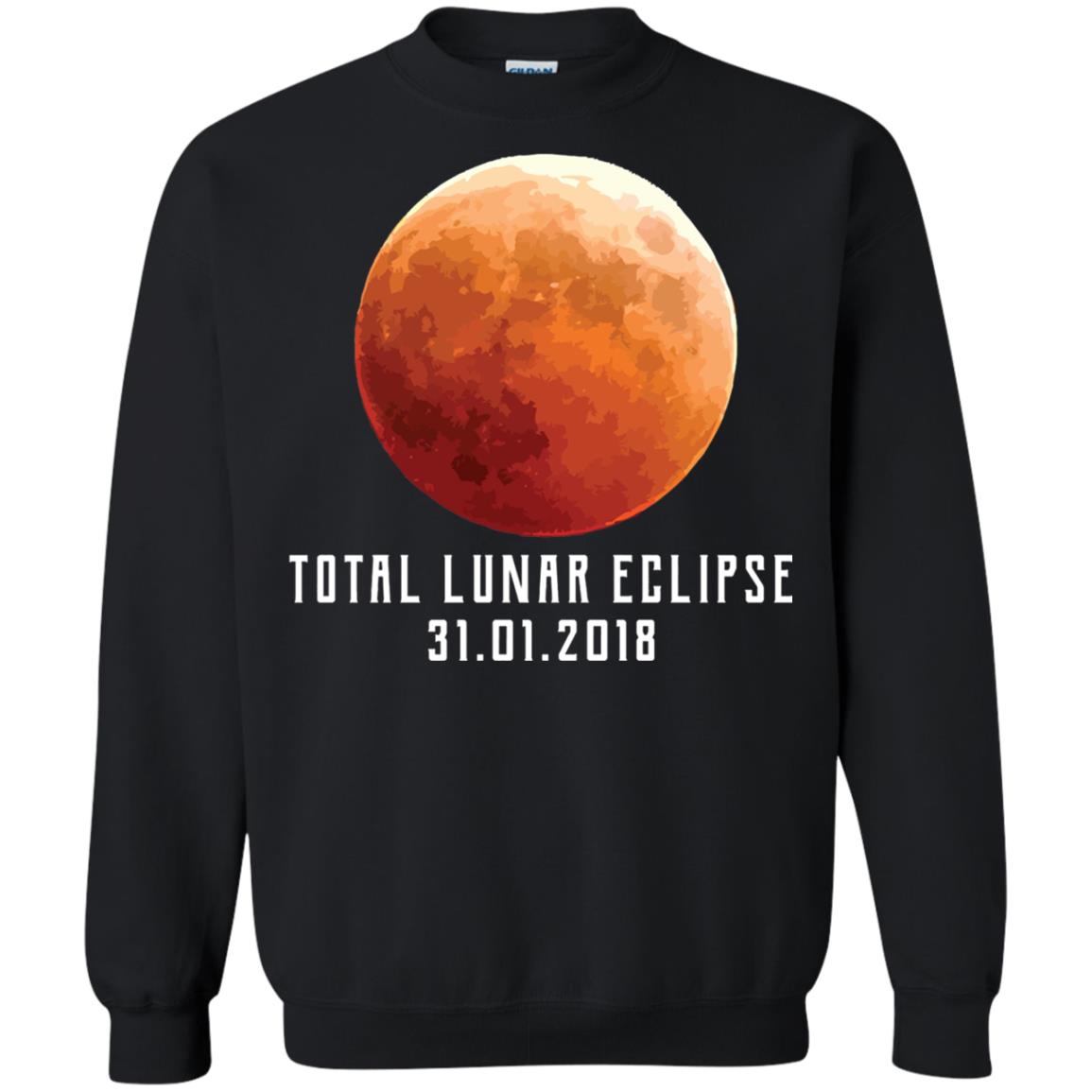 Total Lunar Eclipse Shirt 2018 Astronomy Gift Blood Moon Black