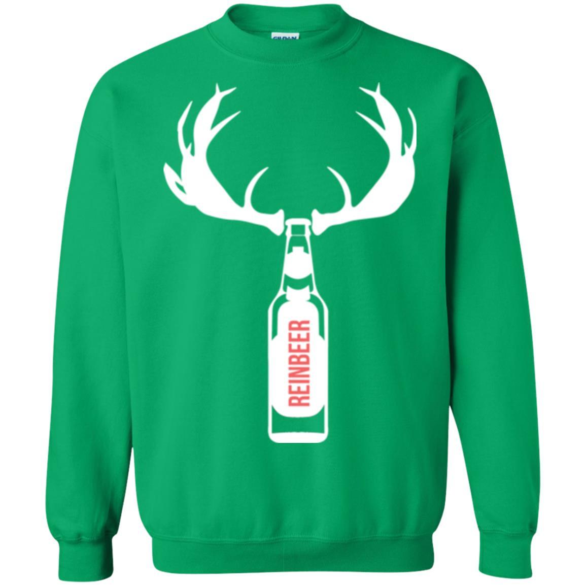 Christmas T-shirt Funny Christmas Reinbeer Irish Green