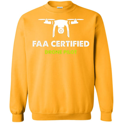 Faa Certified Drone Pilot T-shirt Gold