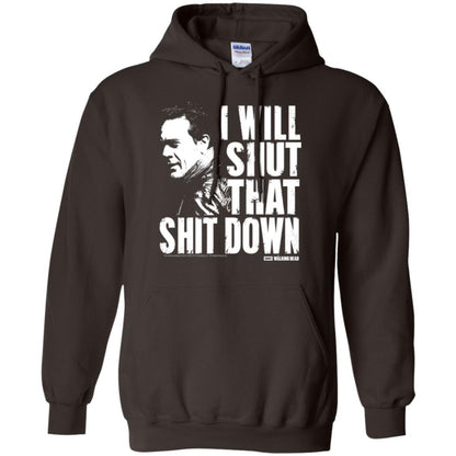 Film T-shirt I Shut That Shit Down Dark Chocolate