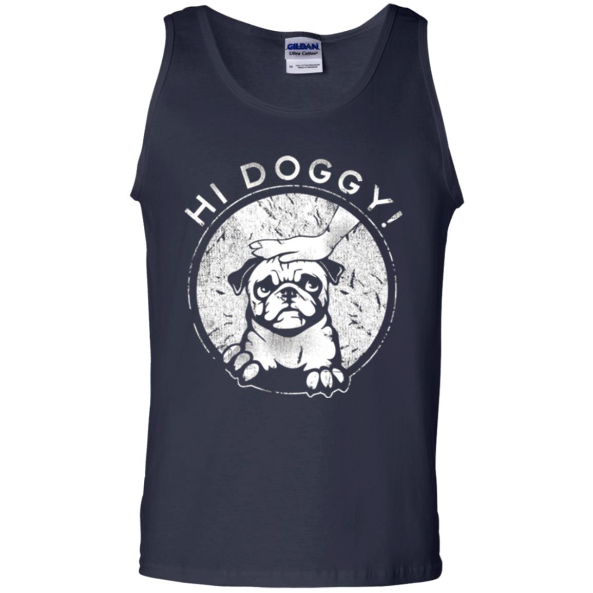 Dog Lovers T-shirt Hi Doggy Navy