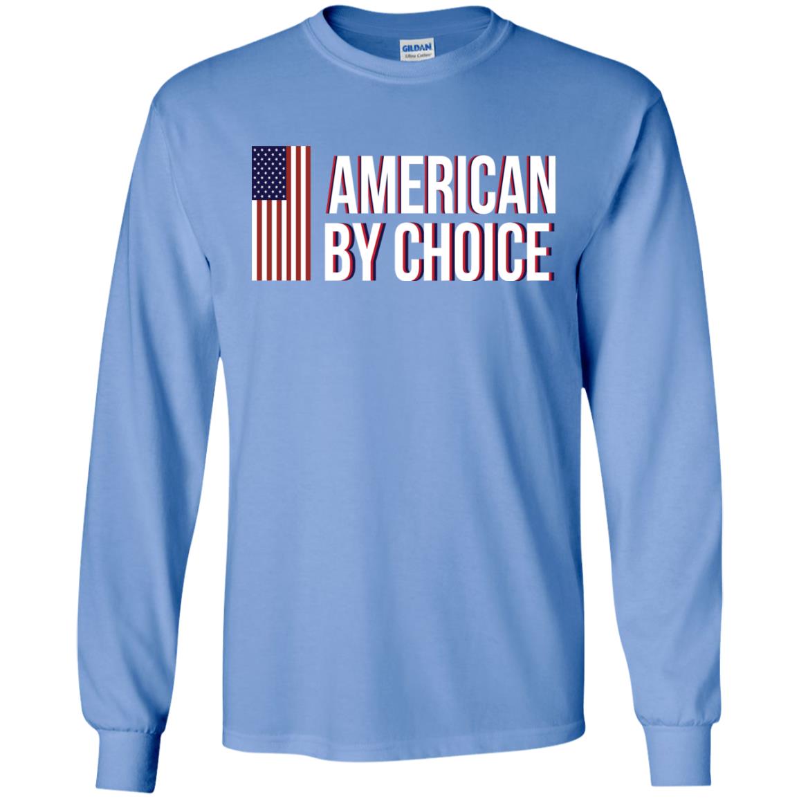 Flag Of American By Choice T-shirt Carolina Blue