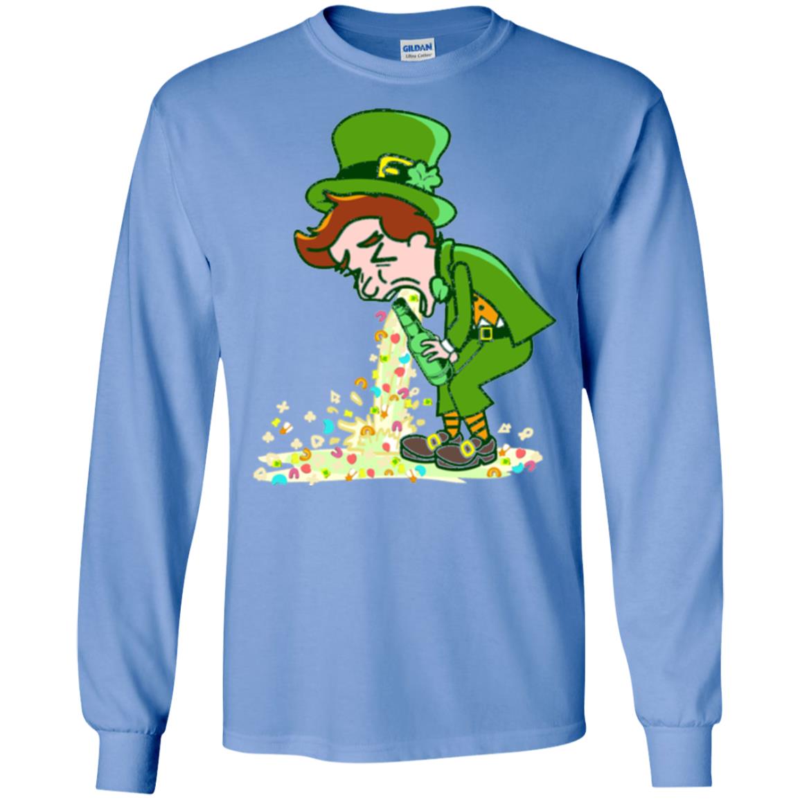 Saint Patty's Day Leprechaun St. Patricks Day T-shirt Carolina Blue
