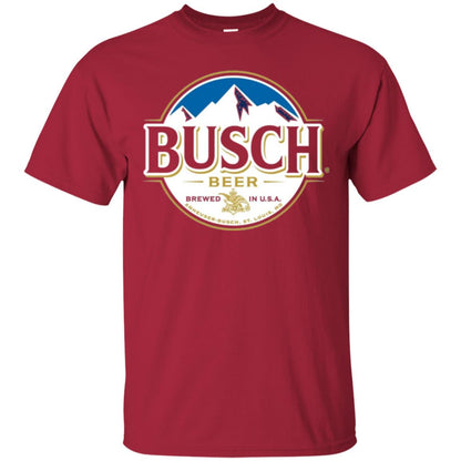 Beer Lovers T-shirt Busch Beer Cardinal