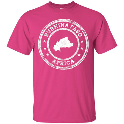 Burkina Faso Africa Passport Stamp T-shirt Heliconia