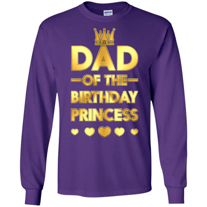 Dad Of The Birthday Princess Family T-shirt Purple
