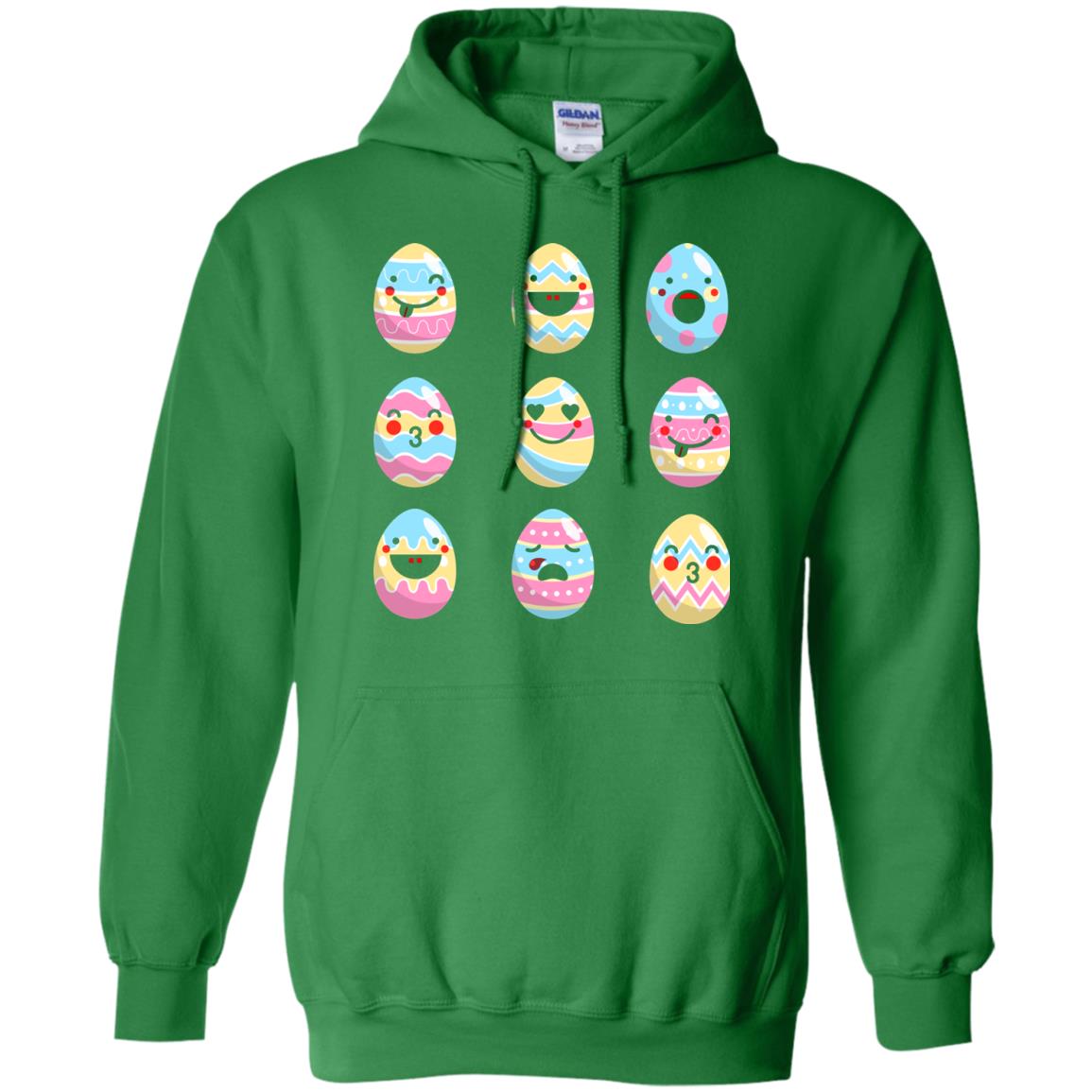 Egg Emoji Easter Happy Egg Hunt For Kids T-shirt Irish Green