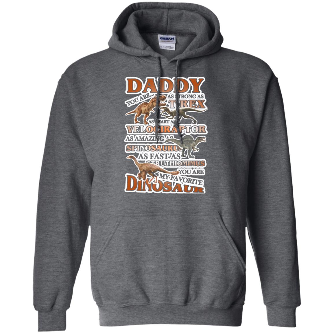 Daddy You Are My Favorite Dinosaur Shirt For Kids Dark Heather