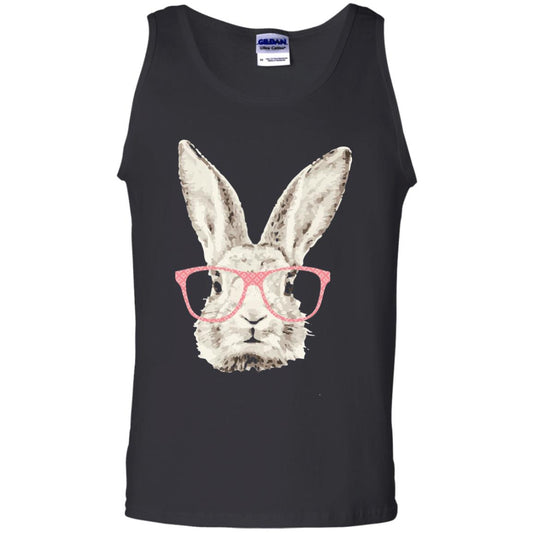 Easter Bunny Rabbit Pink Glasses Funny Hipster Shirt Black
