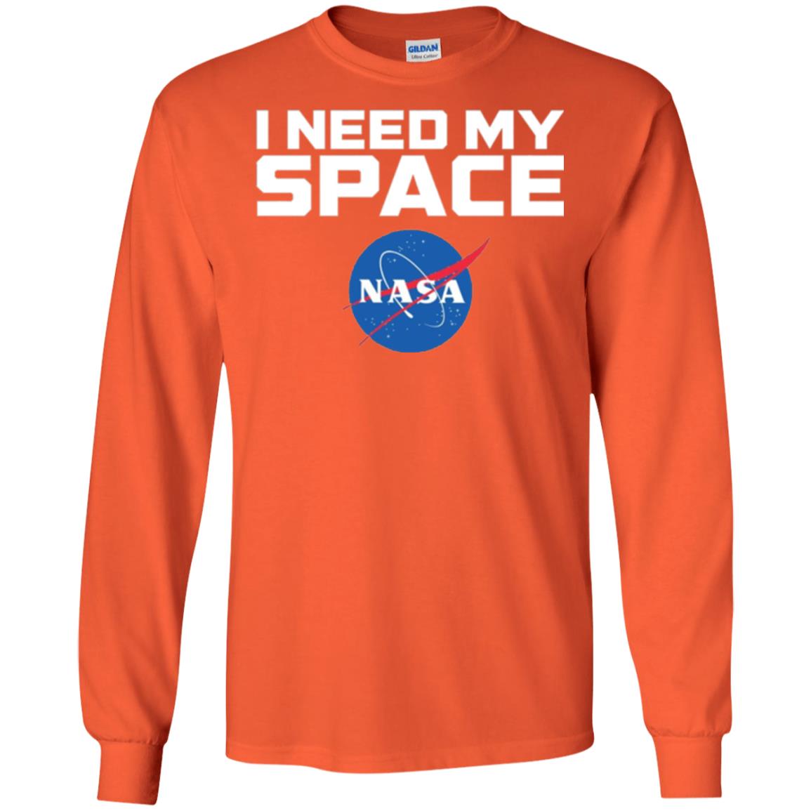 Nasa Logo T-shirt I Need My Space Orange