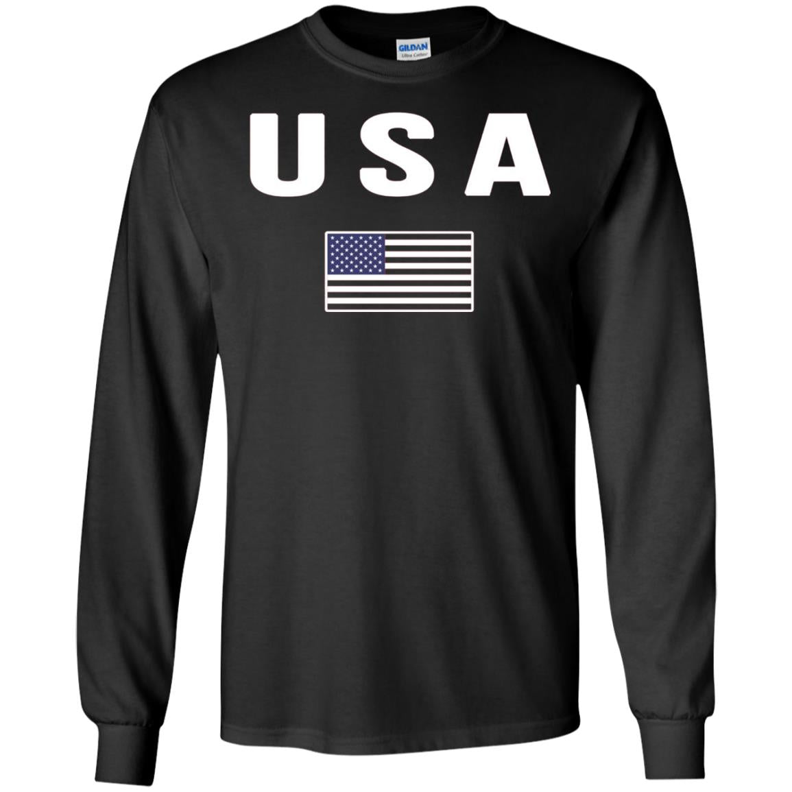 Usa T-shirt America United States Black
