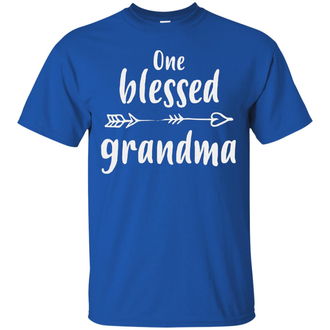 One Blessed Grandma Mothers Day Nana T-shirt Royal