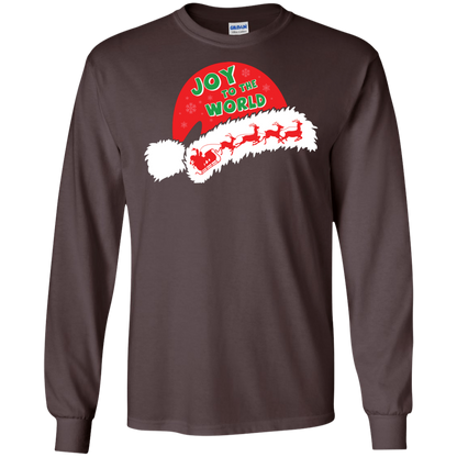 Christmas T-shirt Joy To The World Dark Chocolate