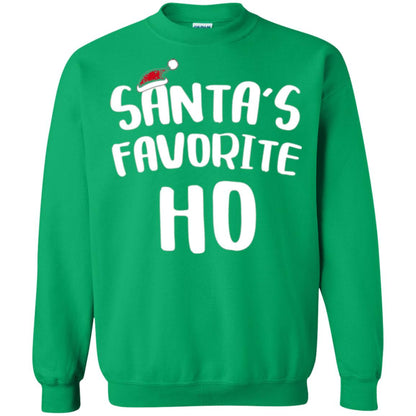 Christmas T-shirt Santa_s Favorite Ho Irish Green