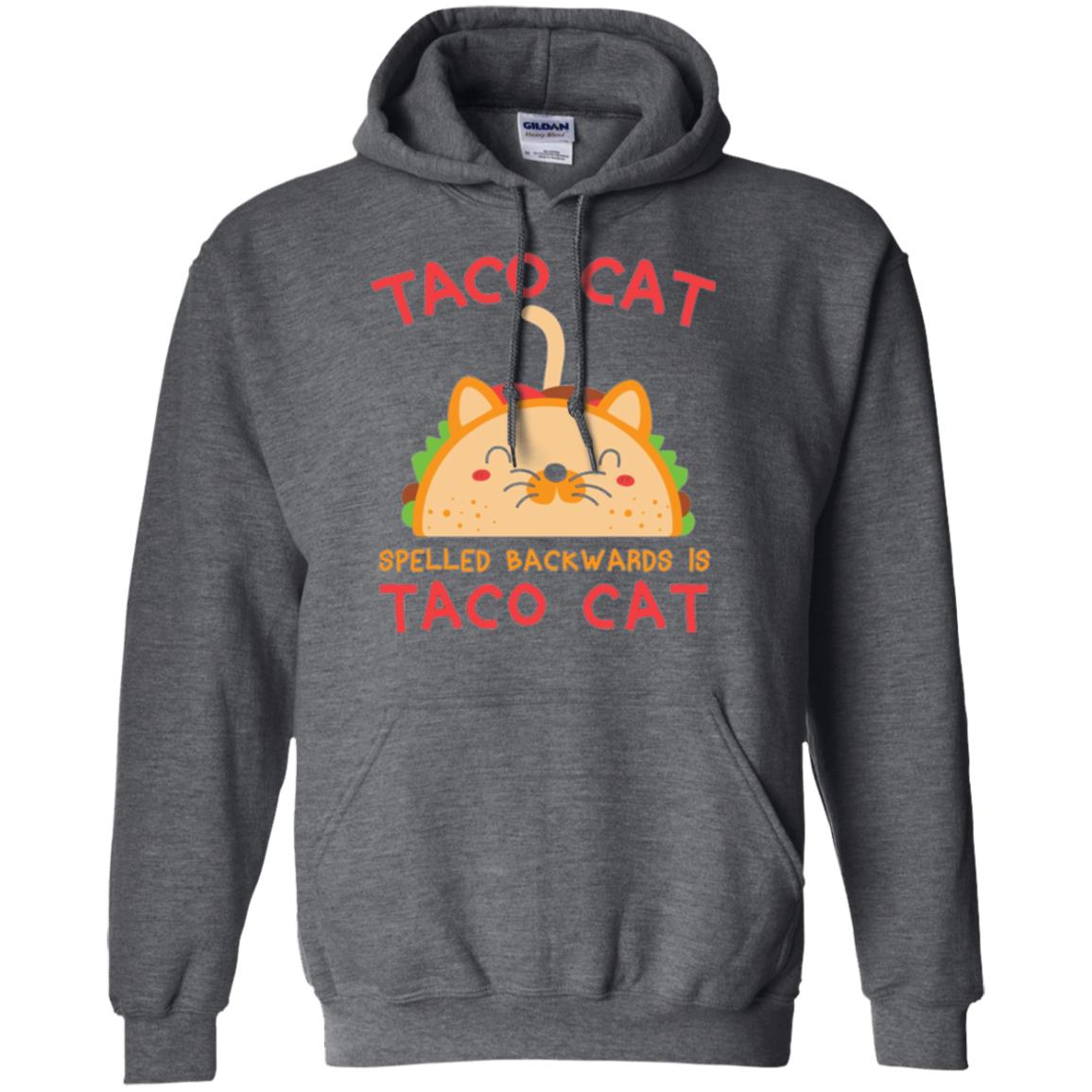Taco Cat T-shirt Spelled Backwards Is Taco Cat Dark Heather