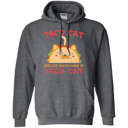 Taco Cat T-shirt Spelled Backwards Is Taco Cat Dark Heather