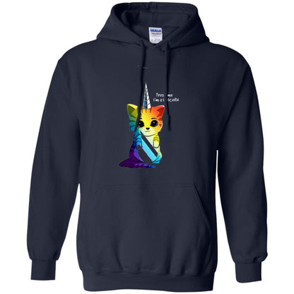Cat Lovers T-shirt Caticorn Rainbow Trust Me I_m A Unicorn Navy