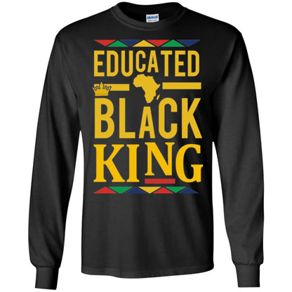 African Dna Pride T-shirt Dashiki Educated Black King Black
