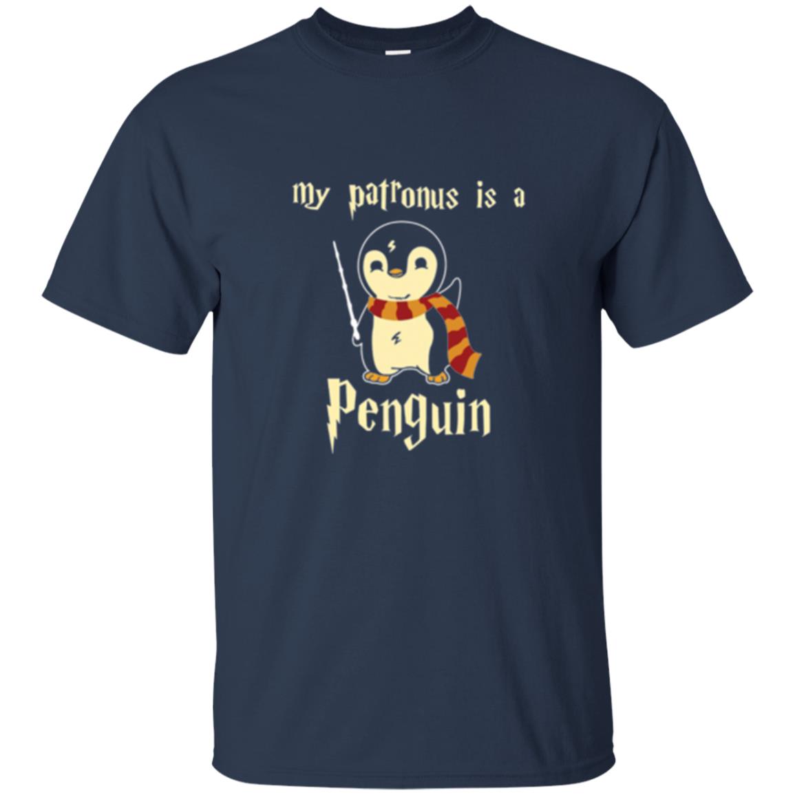 Penguin Lovers T-shirt My Patronus Is A Penguin Hot Navy