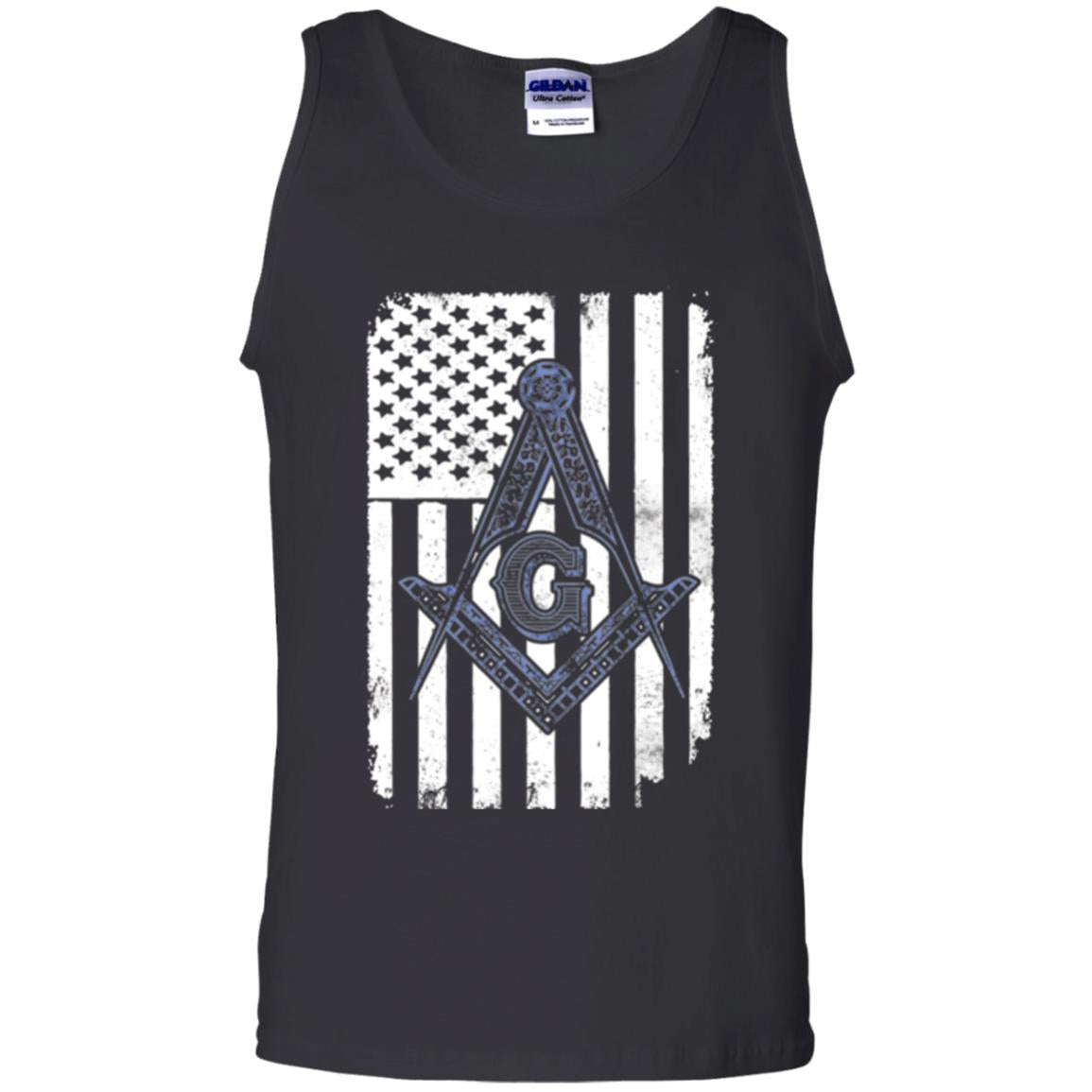 Freemason Usa Flag Logo Freemasonry America T-shirt Black