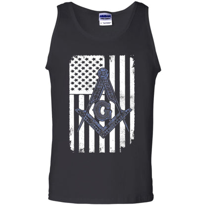 Freemason Usa Flag Logo Freemasonry America T-shirt Black