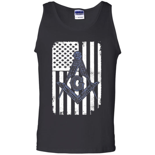 Freemason Usa Flag Logo Freemasonry America T-shirt Black