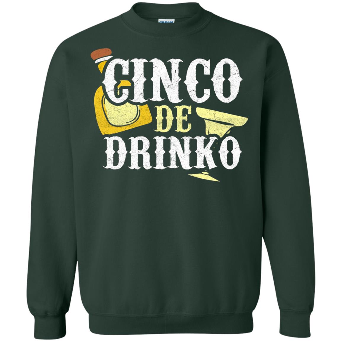 Cinco De Mayo Drinko Celebration T-shirt Forest Green