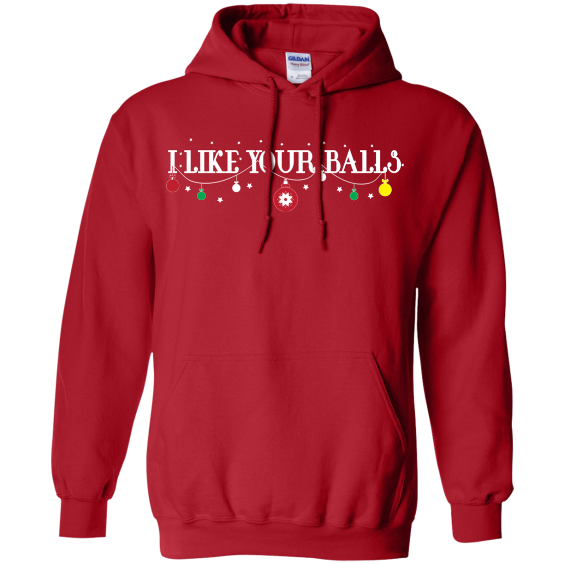 Christmas T-shirt I Like Your Balls Red