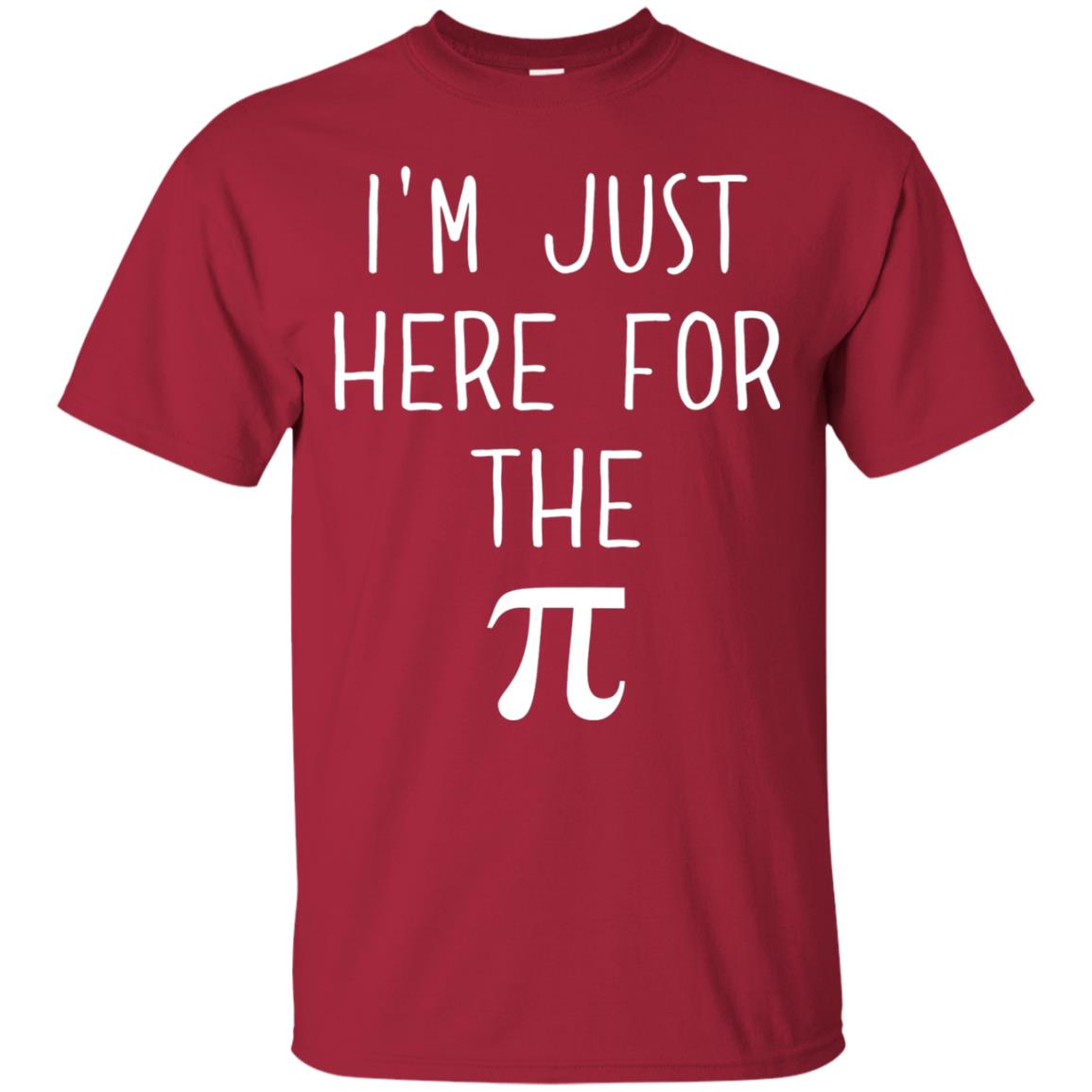 Funny Pi Day Shirt Im Just Here For The Pi Cardinal