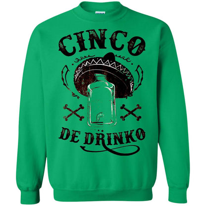 Badass Cinco De Drinko T-shirt Funny Cinco De Mayo Irish Green