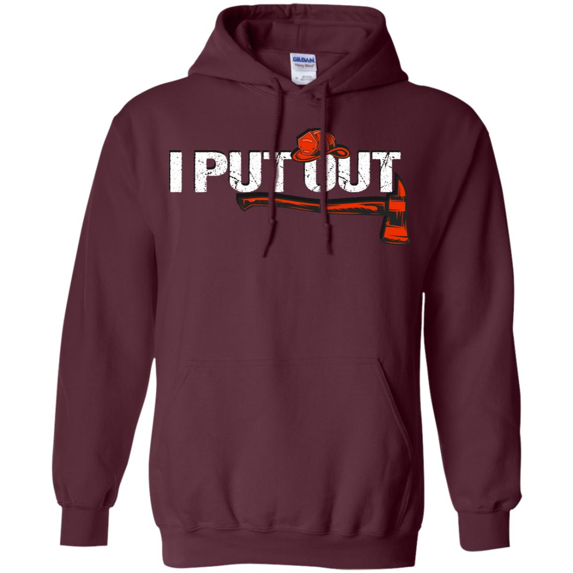 I Put Out Firefighter Gift Shirt For Mens Maroon