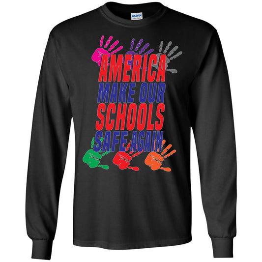 America Make Our Schools Safe Again Gu Control T-shirt Black