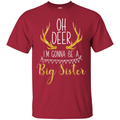 Announcement T-shirt Oh Deer I_m Gonna Be A Big Sister