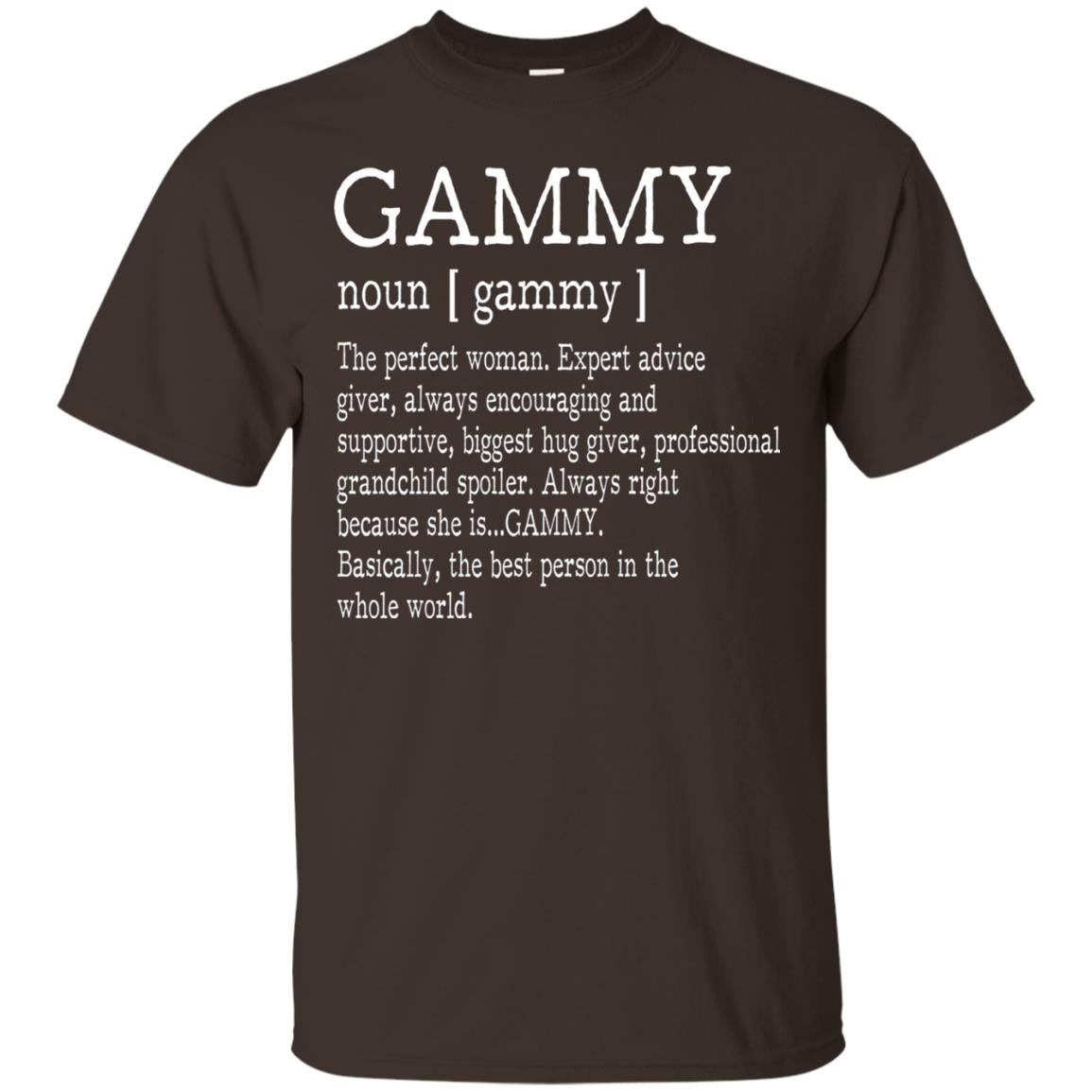 Gammy Definition Nana T-shirt Dark Chocolate