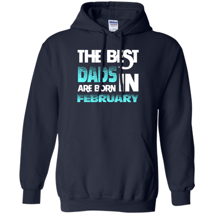 Daddy T-shirt The Best Dads Are Born In February Navy
