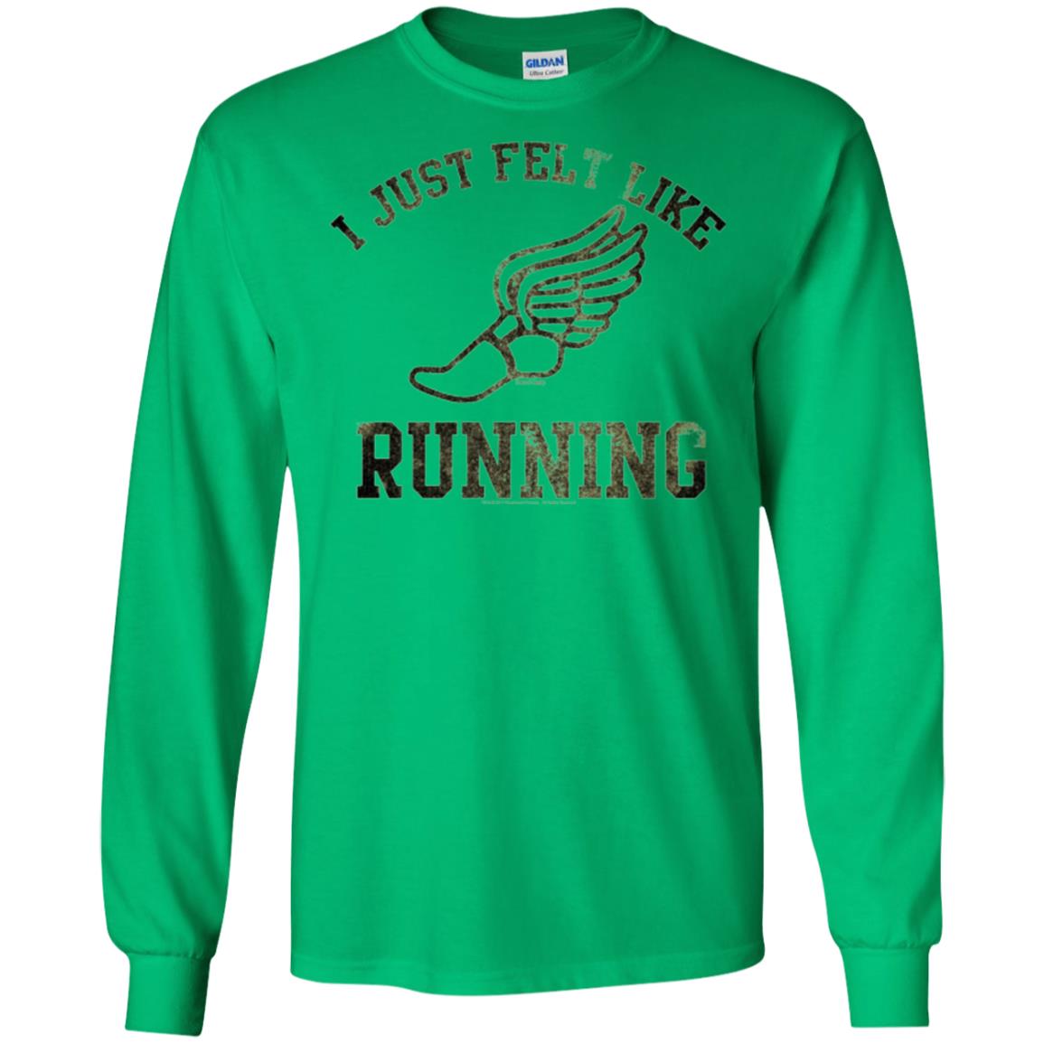 Movie T-shirt I Just Felt Like Running Irish Green