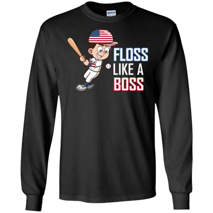 Floss Like A Boss Shirt For Baseball Players Black