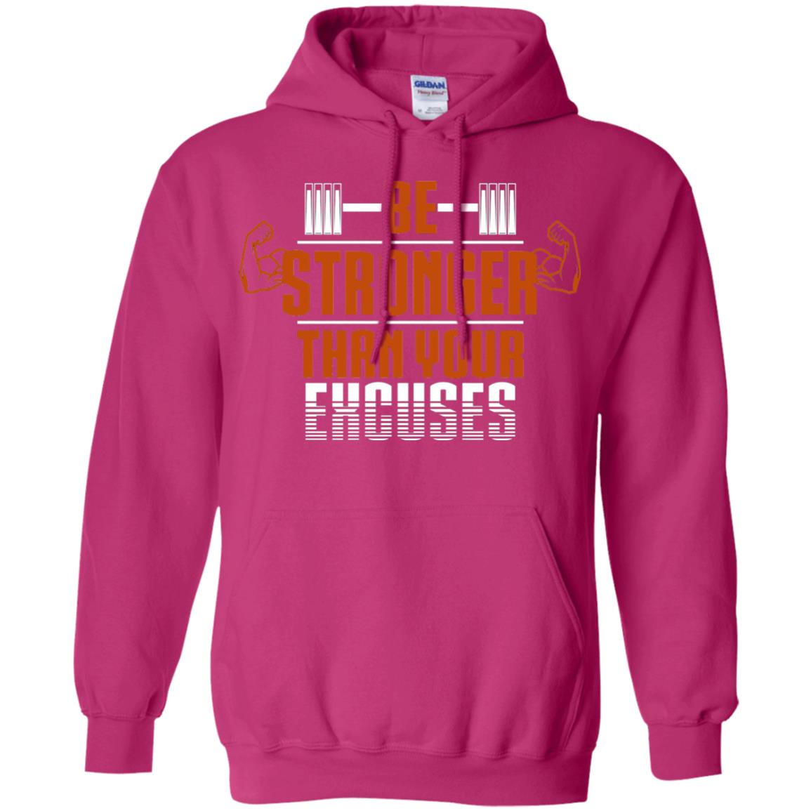Be Stronger Than Your Excuses Fitness T-shirt Heliconia