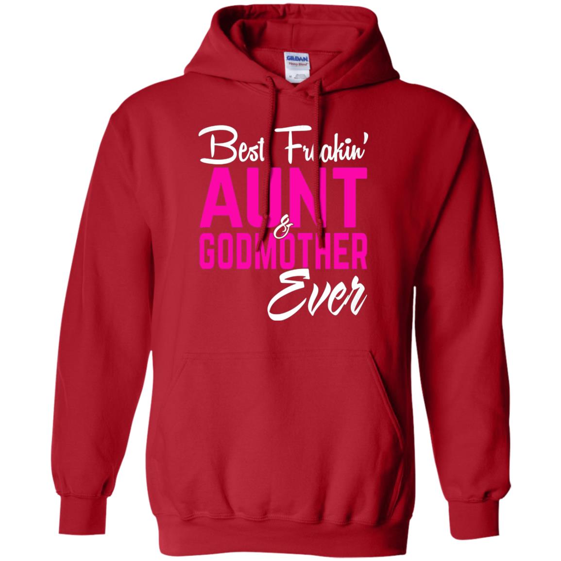 Best Freakin Aunt And Godmother Ever Family T-shirt Red