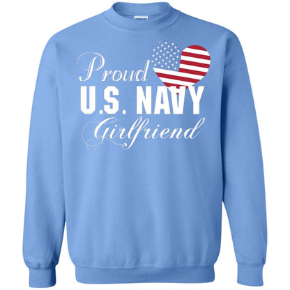 Pride U.s. Army Shirt Proud Navy Girlfriend Heart Carolina Blue