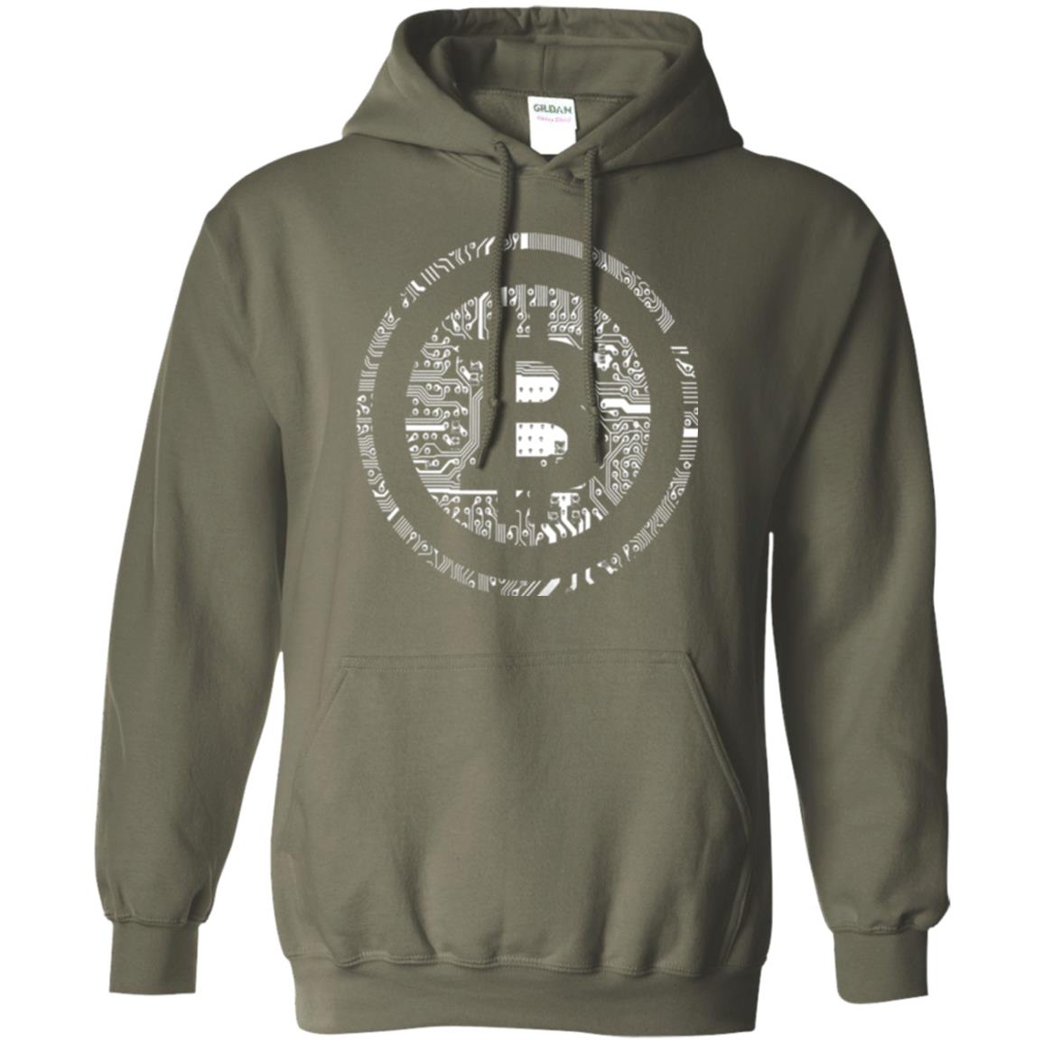 Crypto Currency Traders Bitcoin T-shirt Military Green