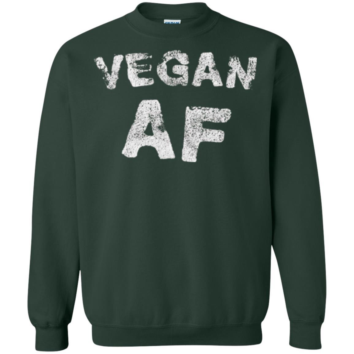 Vegetarian T-shirt Vintage Vegan Af T-shirt Forest Green