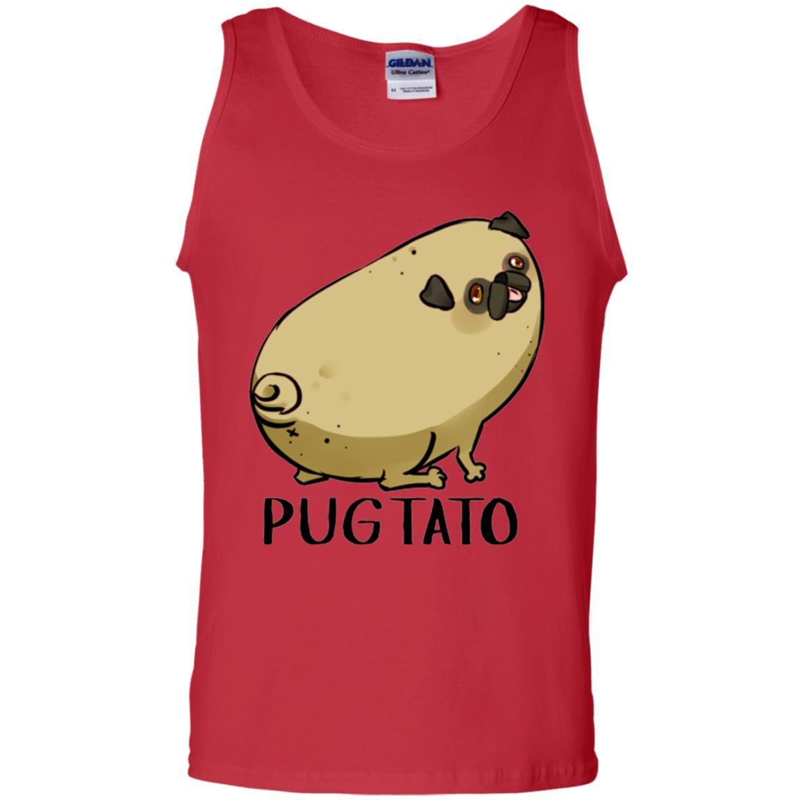 Dog Lovers T-shirt Pugtato Red