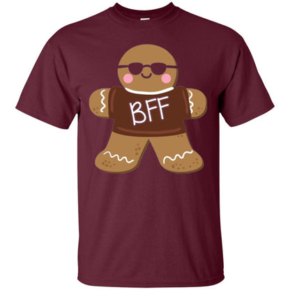 Gingerbread T-shirt Best Friend Forever Maroon