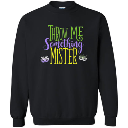 Throw Me Something Mister Mardi Gras T-shirt Black