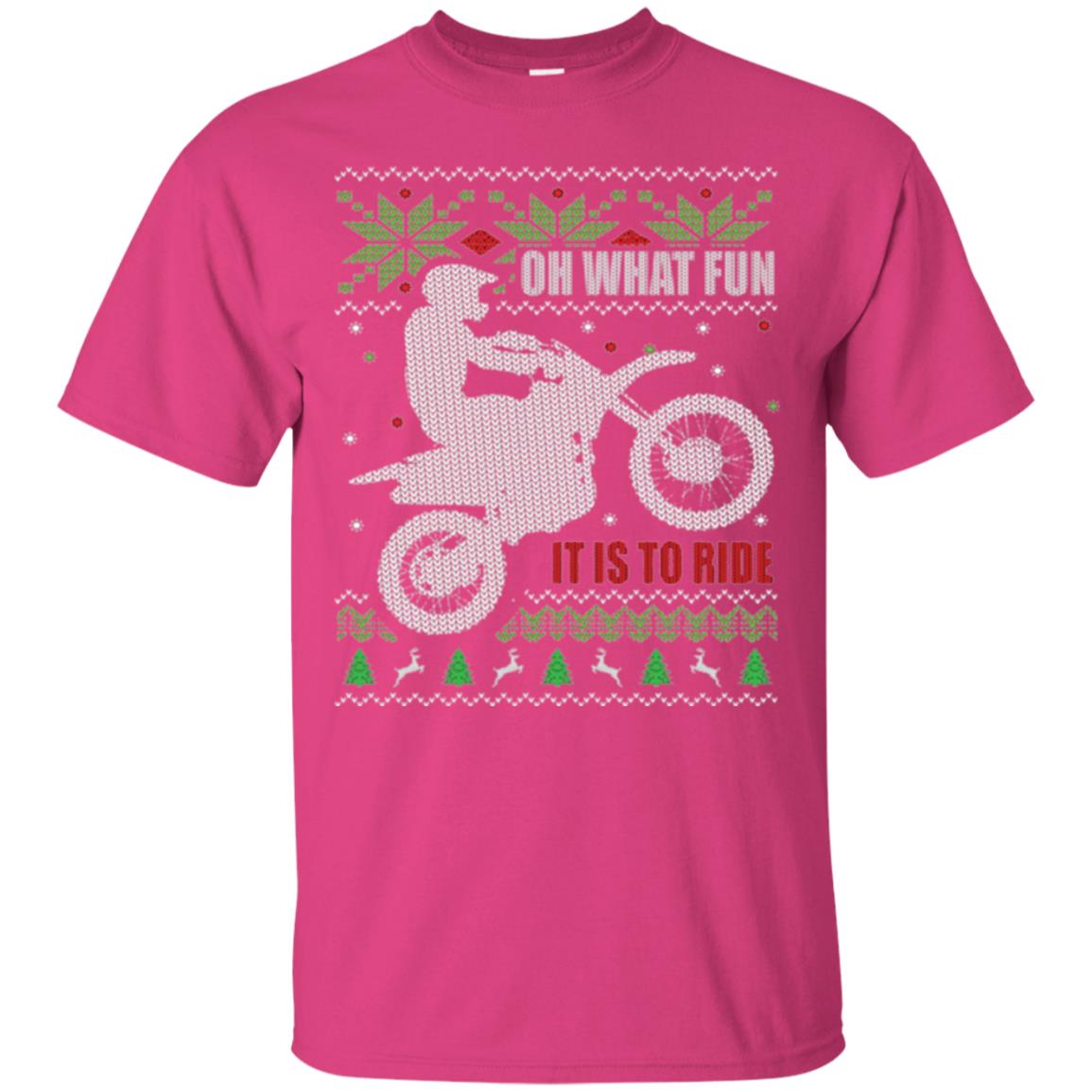 Motorbike T-shirt Oh What Fun It Is To Ride Heliconia