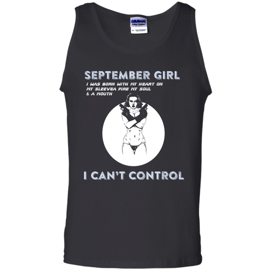 September Girl I Was Born With My Heart T-shirt Black
